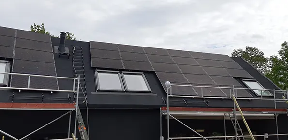 Nytt solcelleanlegg på hustak